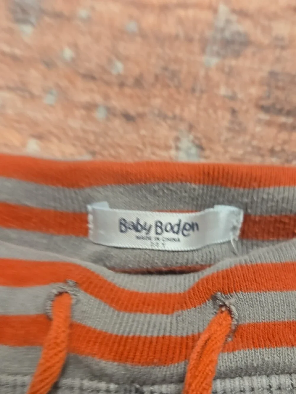 Mini Boden Gray & Orange Star Joggers and Light Wash Jeans Bundle